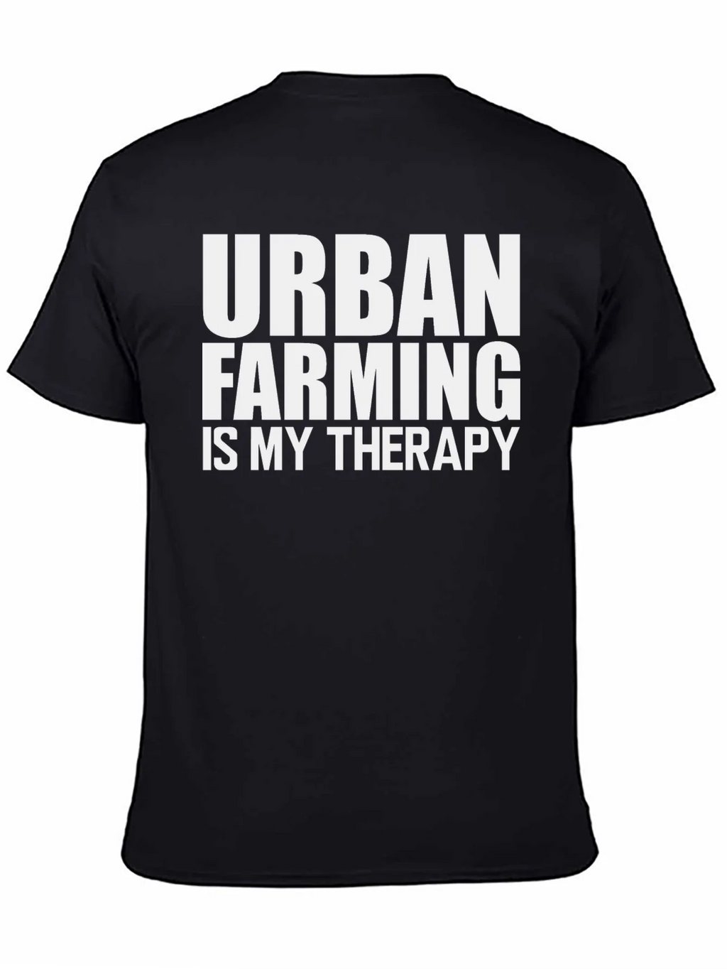 Urban Farming Therapy T-Shirt - Black Cotton Tee product image 4