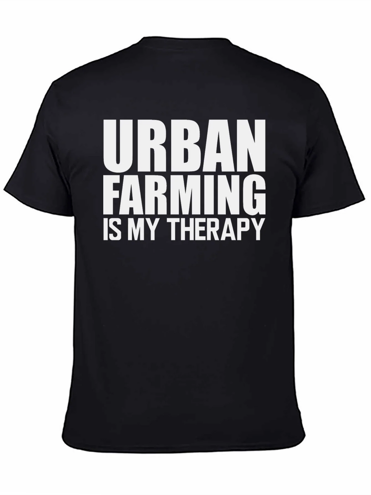 Urban Farming Therapy T-Shirt - Black Cotton Tee product image 4