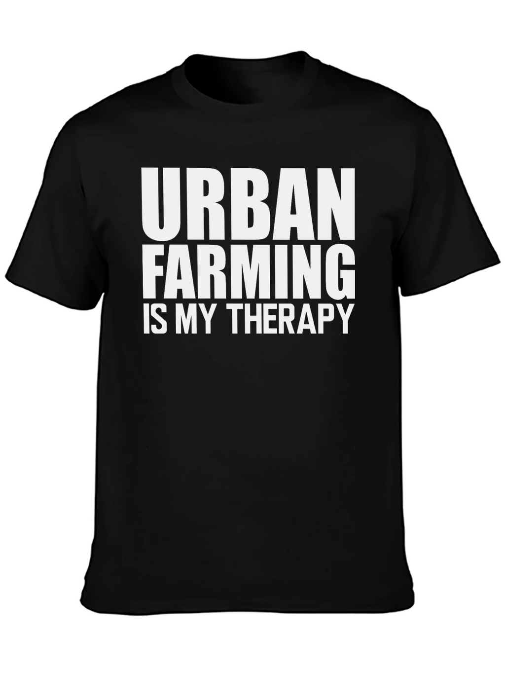 Urban Farming Therapy T-Shirt - Black Cotton Tee product image 3