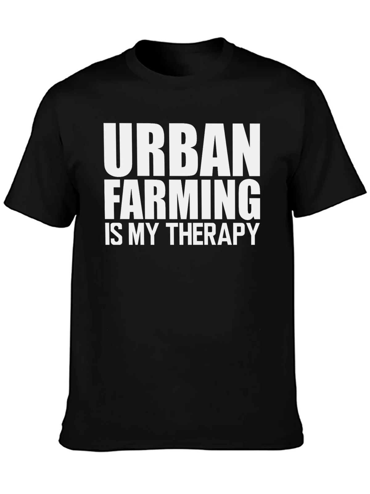 Urban Farming Therapy T-Shirt - Black Cotton Tee product image 3