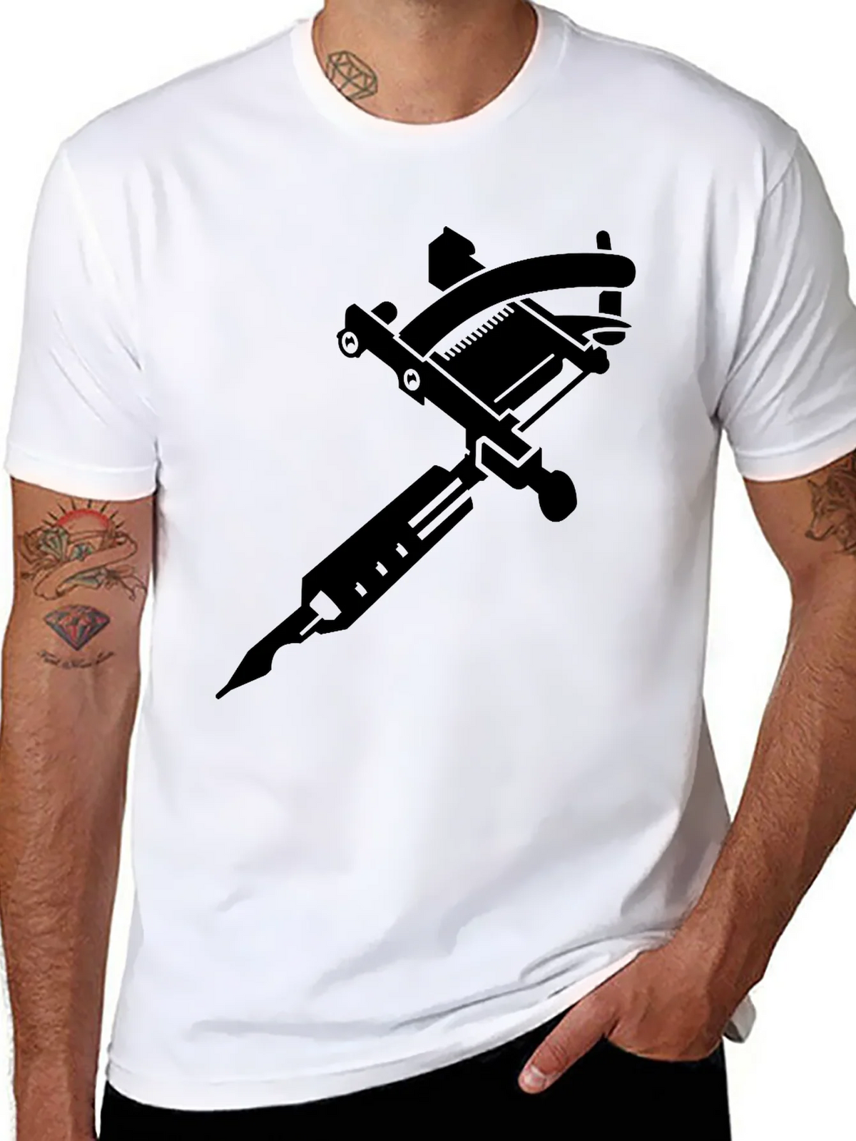 Tattoo Machine Graphic Tee - Black product image 7