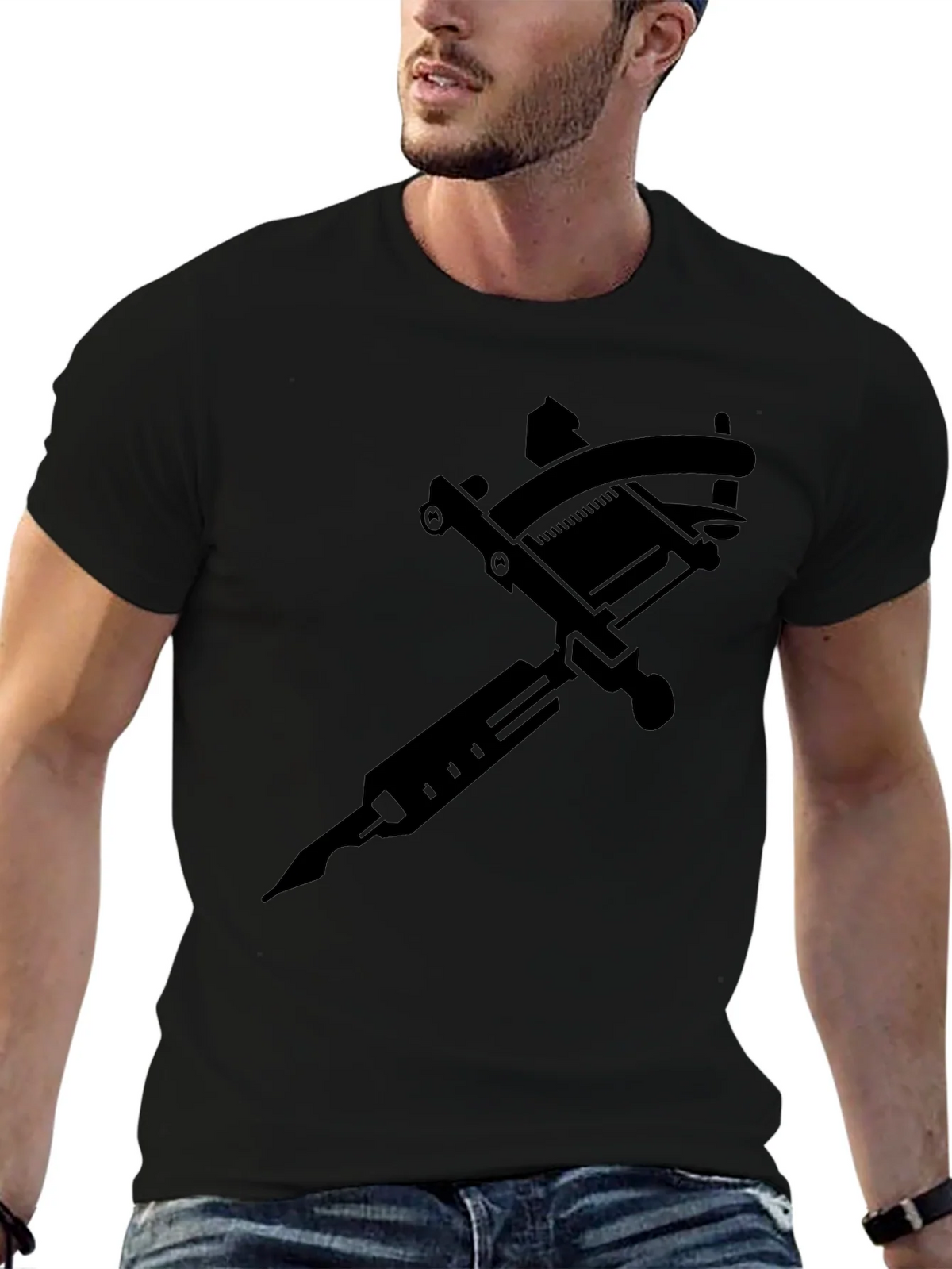 Tattoo Machine Graphic Tee - Black product image 6