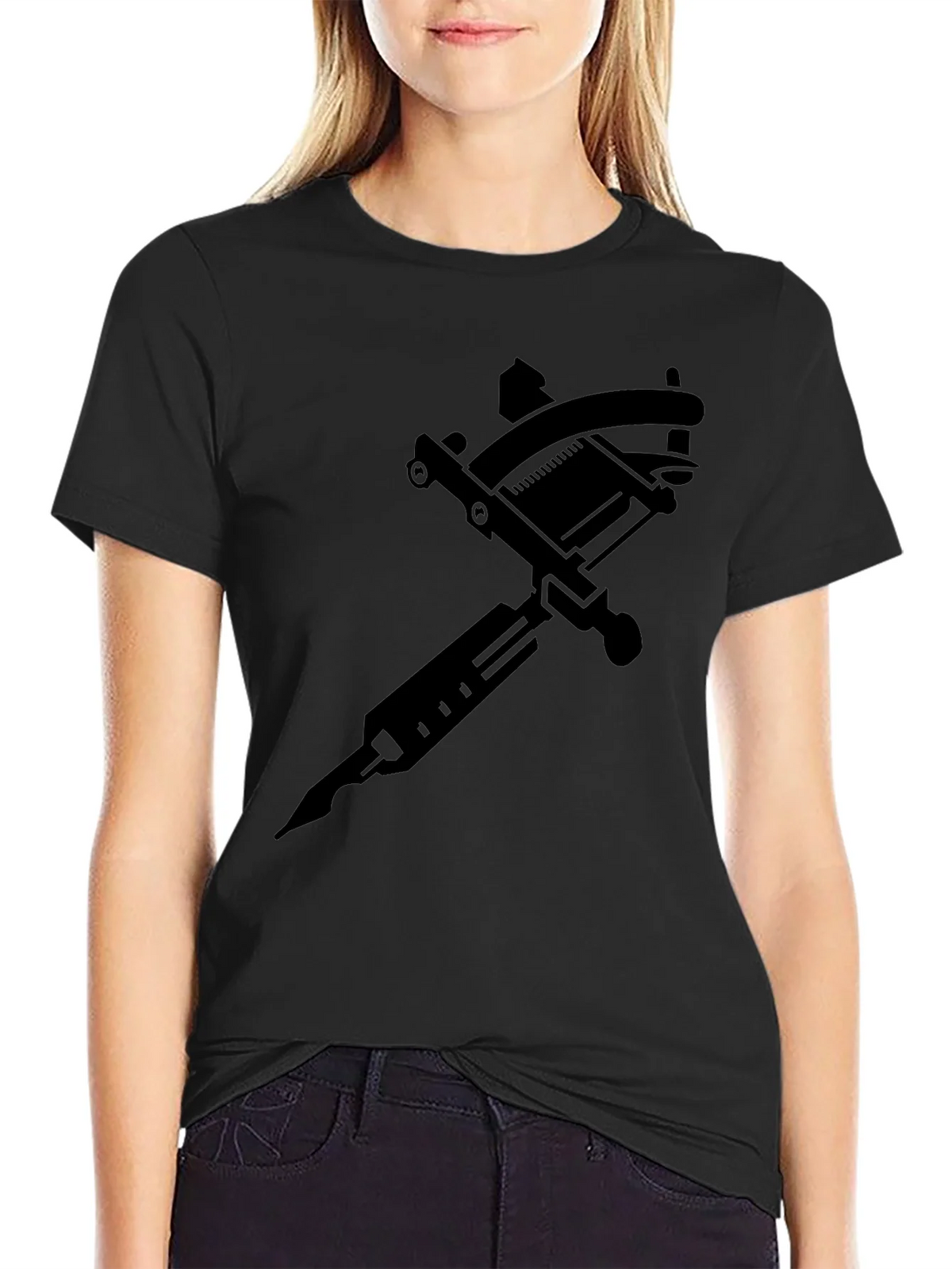 Tattoo Machine Graphic Tee - Black product image 2