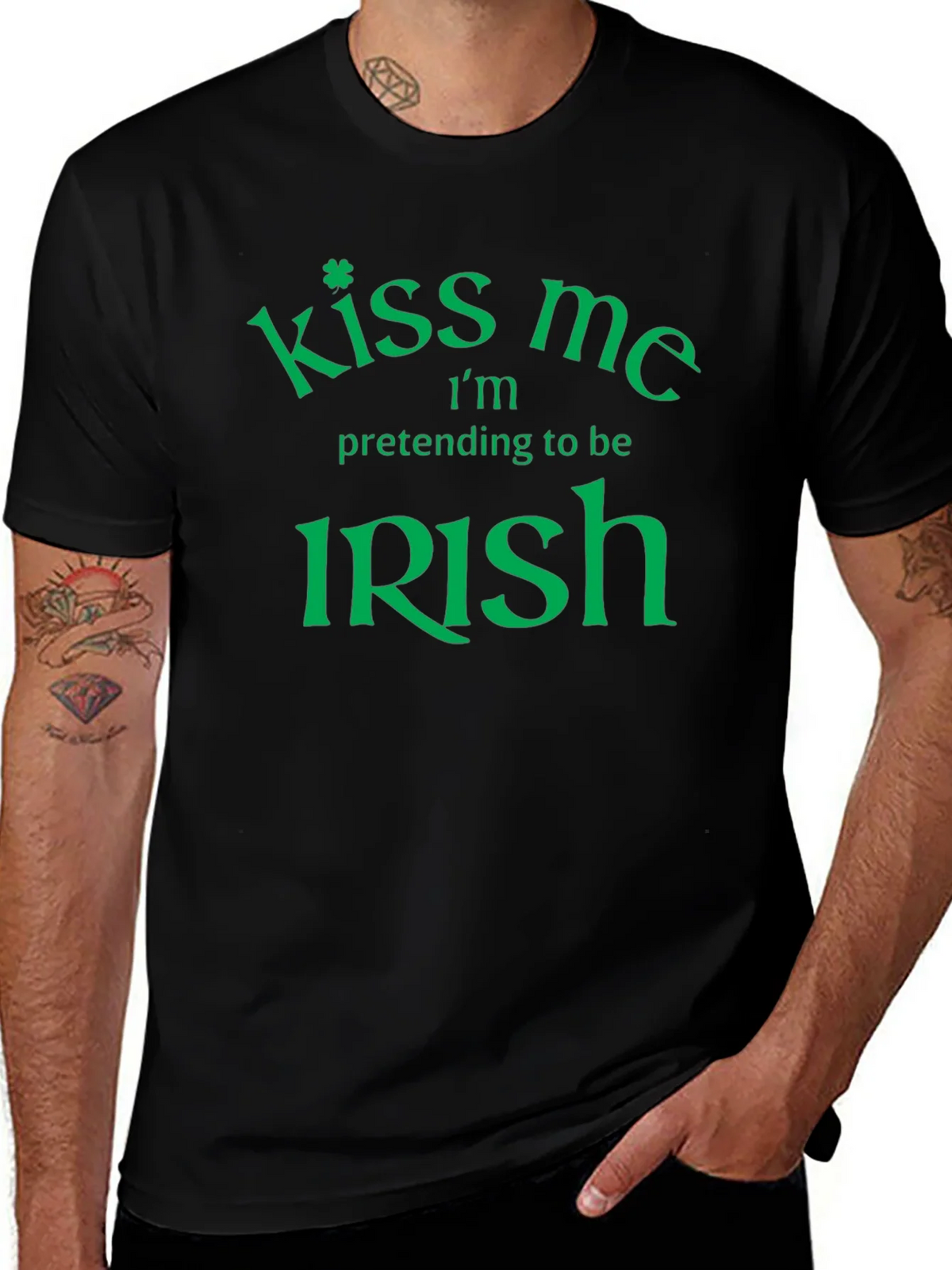 Kiss Me Im Pretending To Be Irish St. Patricks Day T-Shirt product image 1