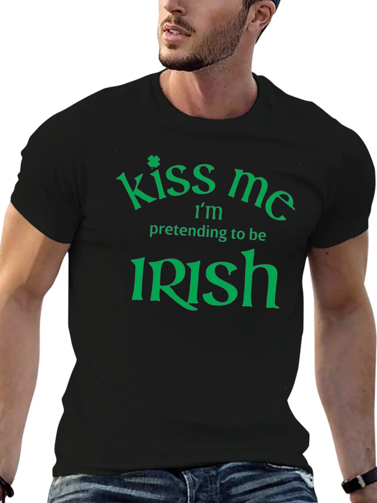 Kiss Me Im Pretending To Be Irish St. Patricks Day T-Shirt product image 5