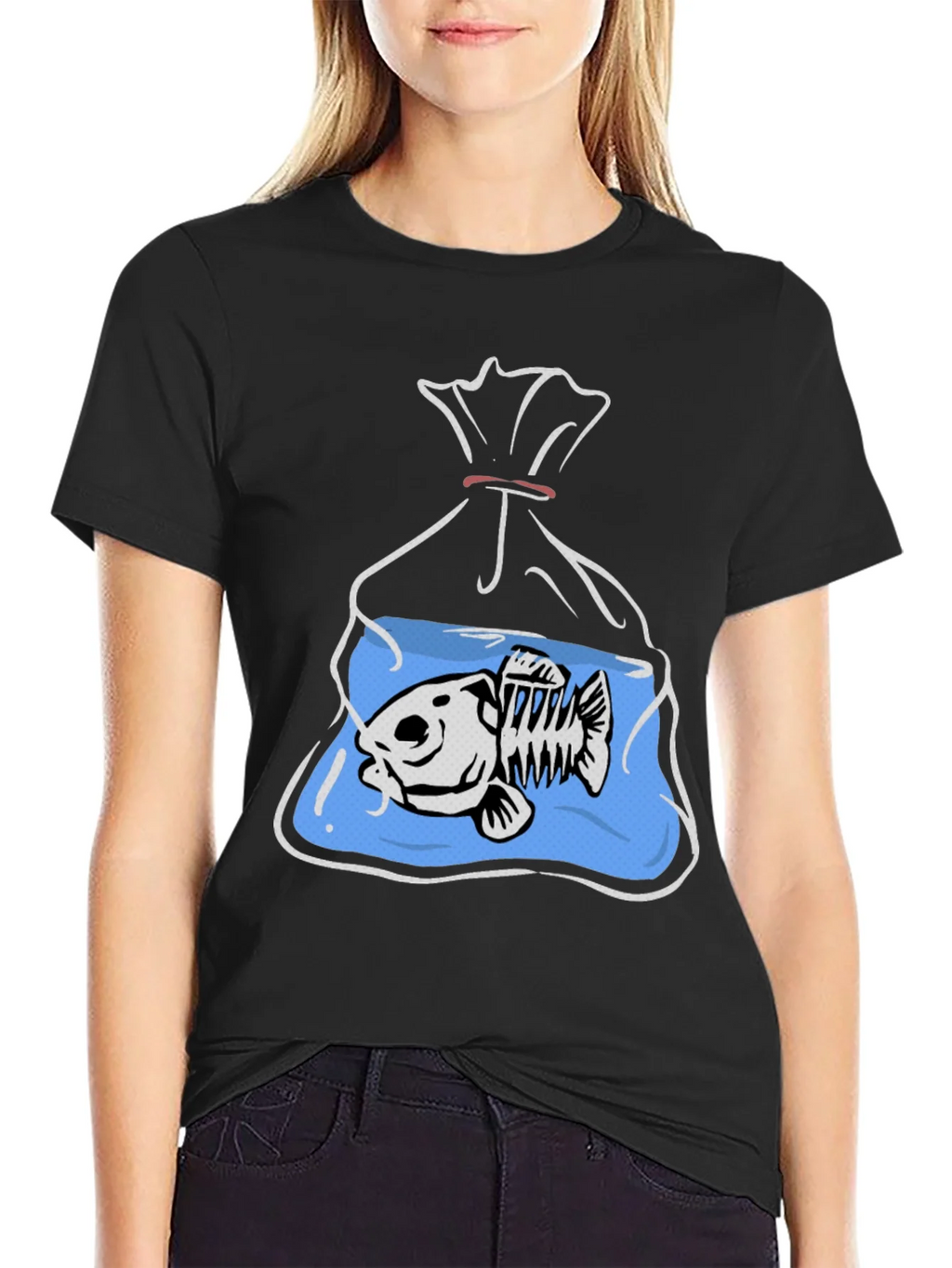Fish Bones in Bag Graphic Tee