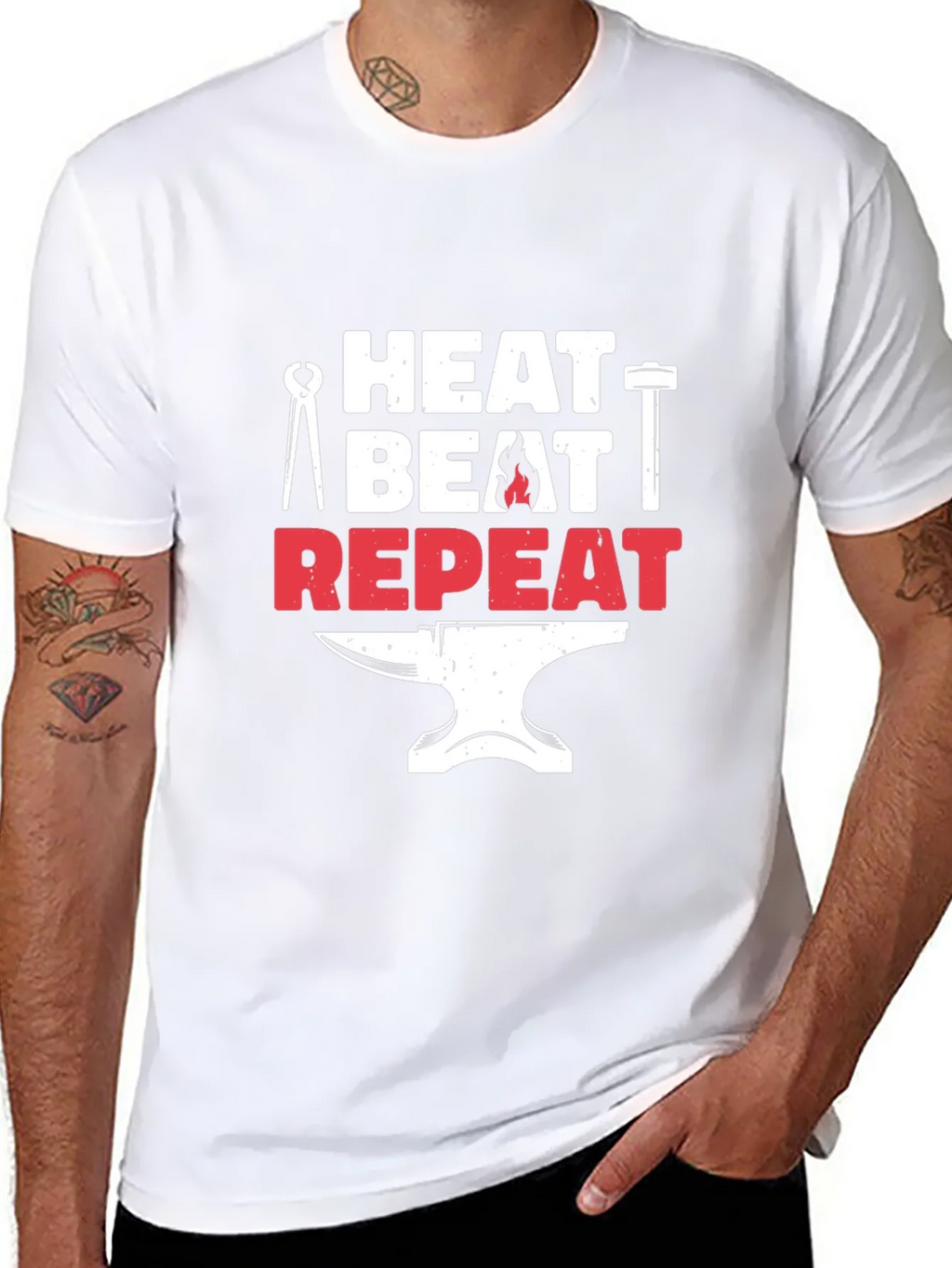 Heat Beat Repeat Blacksmith T-Shirt product image 7
