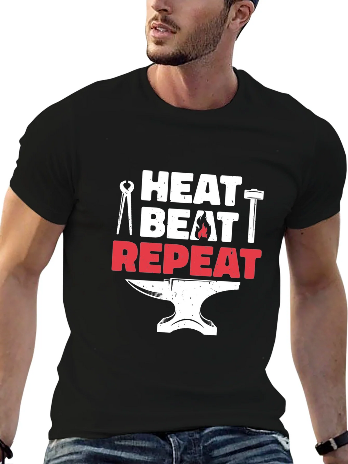 Heat Beat Repeat Blacksmith T-Shirt product image 6