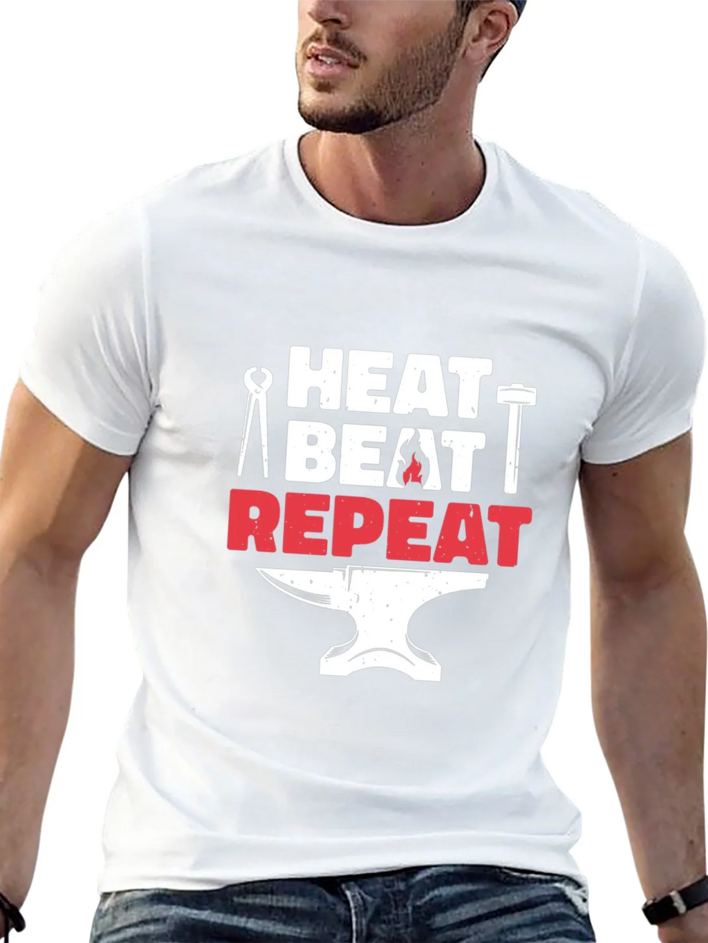 Heat Beat Repeat Blacksmith T-Shirt product image 12