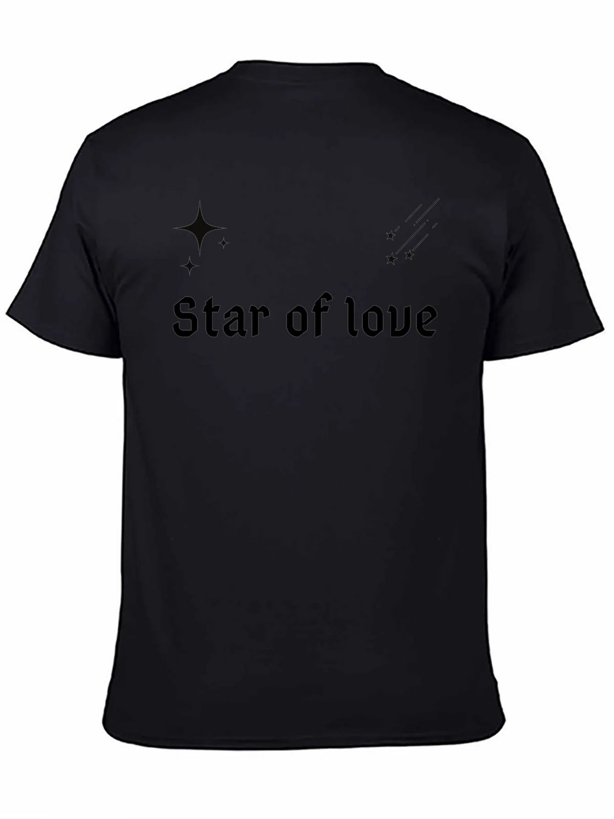 Star of Love Graphic T-Shirt - Classic Black product image 3