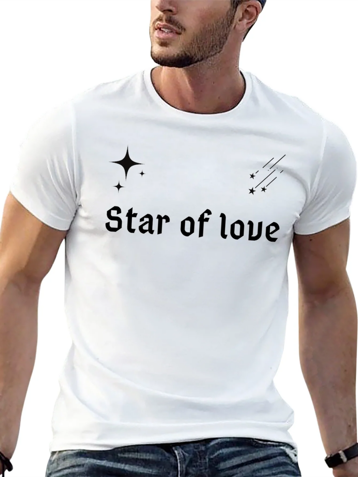 Star of Love Graphic T-Shirt - Classic Black product image 10