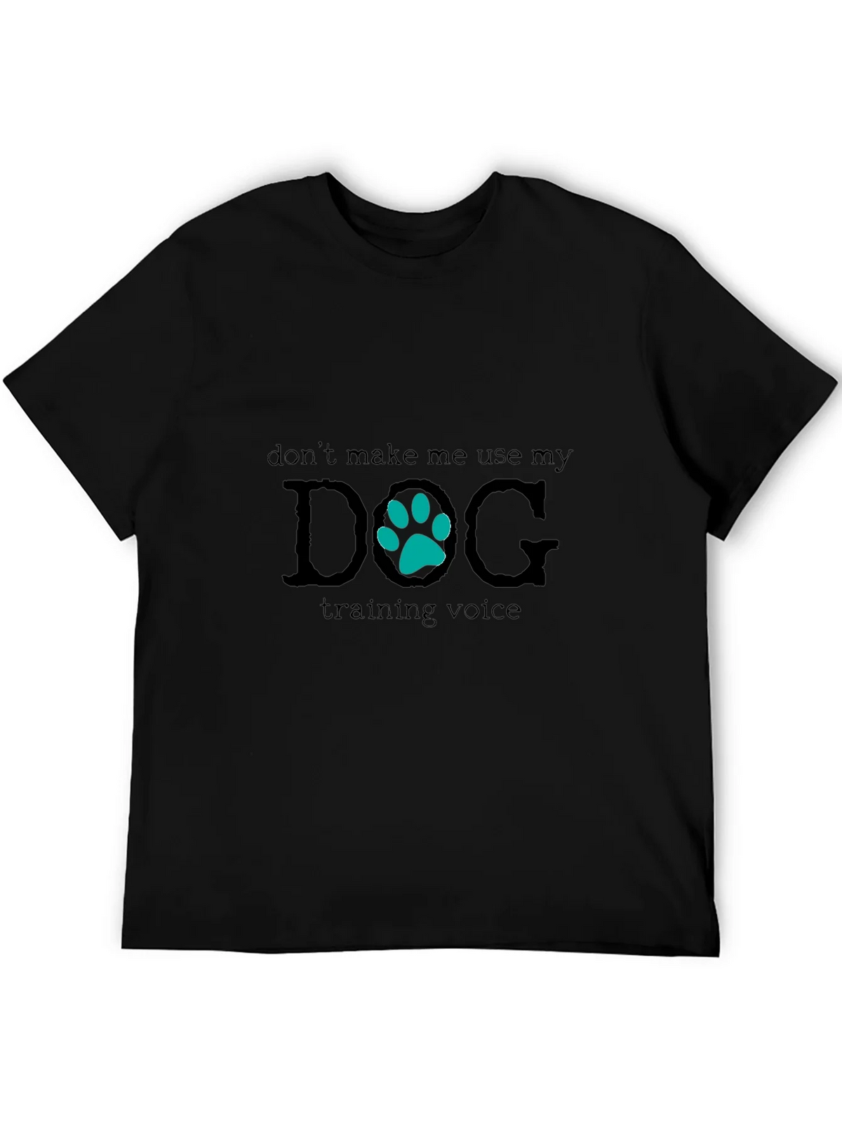 Dog Training Voice Black T-Shirt product image 3