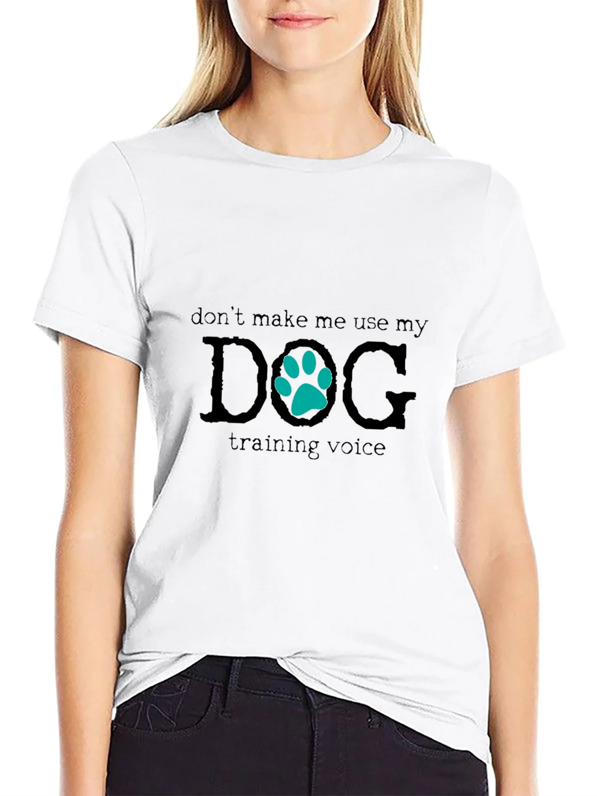 Dog Training Voice Black T-Shirt product image 5