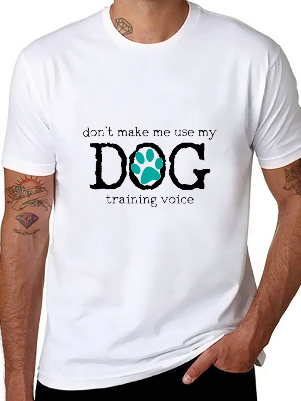 Dog Training Voice Black T-Shirt product image 4