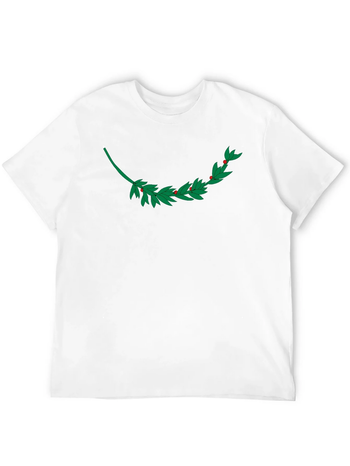 Black T-Shirt with Laurel Branch Design product image 11