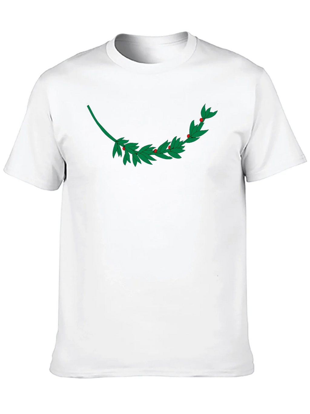 Black T-Shirt with Laurel Branch Design product image 9
