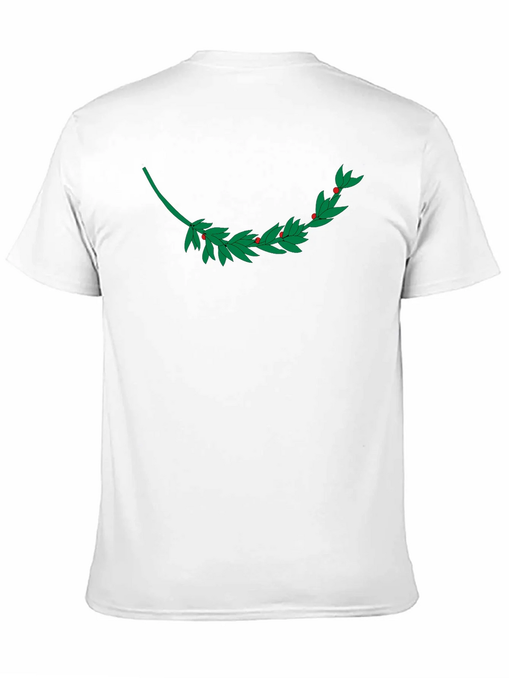 Black T-Shirt with Laurel Branch Design product image 10