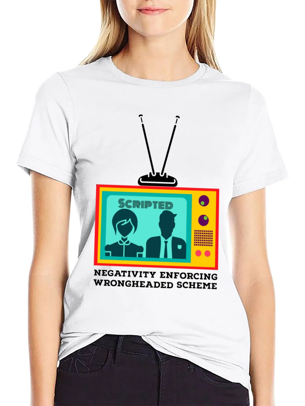 Scripted TV Show T-Shirt - Enforcing Wrongheaded Scheme product image 8