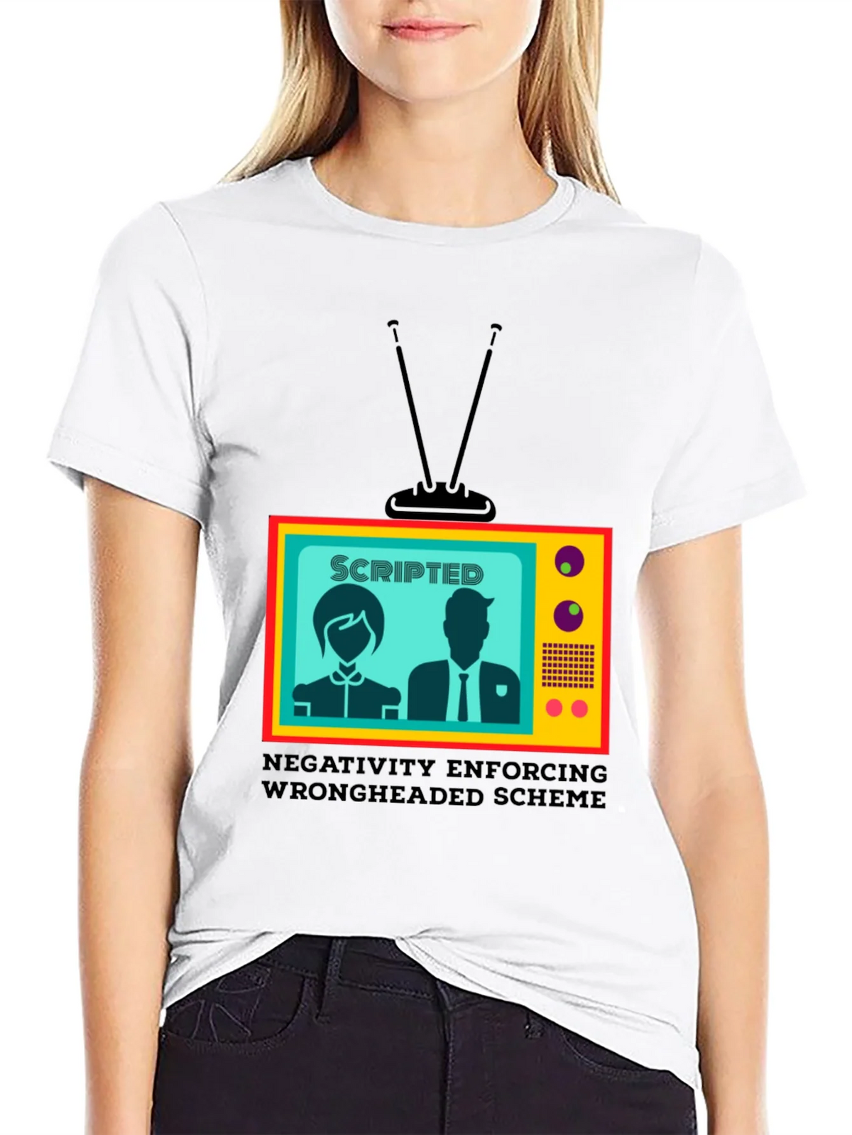 Scripted TV Show T-Shirt - Enforcing Wrongheaded Scheme product image 8