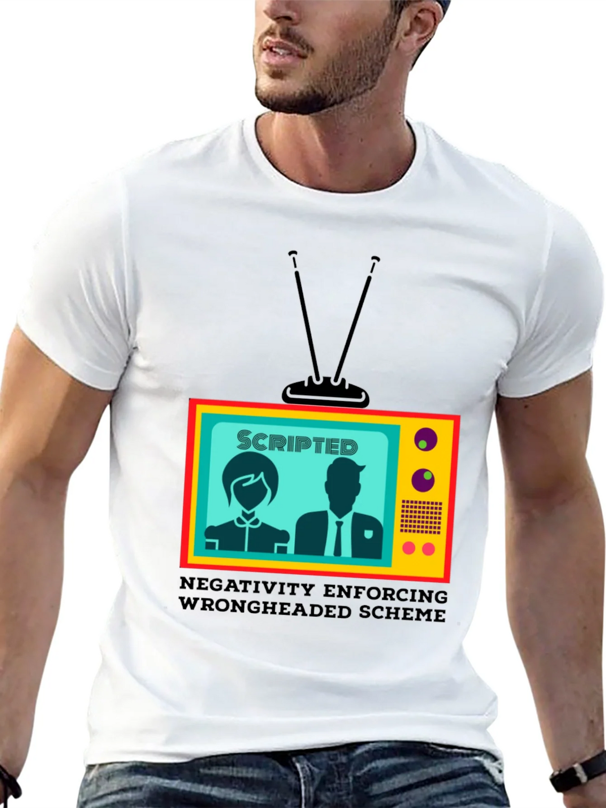 Scripted TV Show T-Shirt - Enforcing Wrongheaded Scheme product image 12