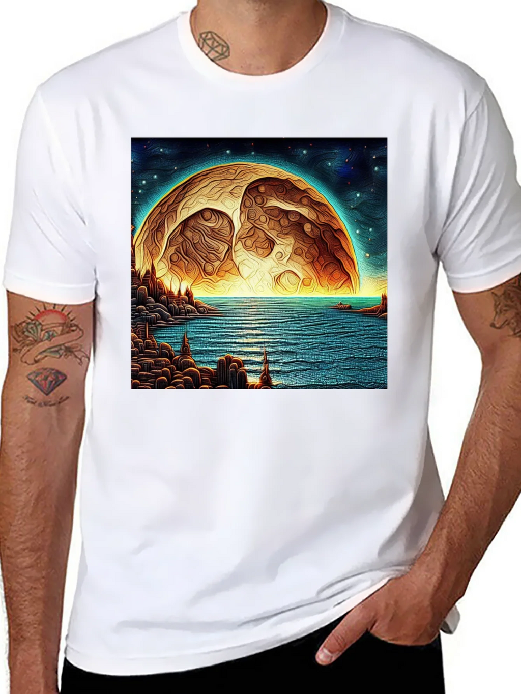 Cosmic Moon T-Shirt product image 7