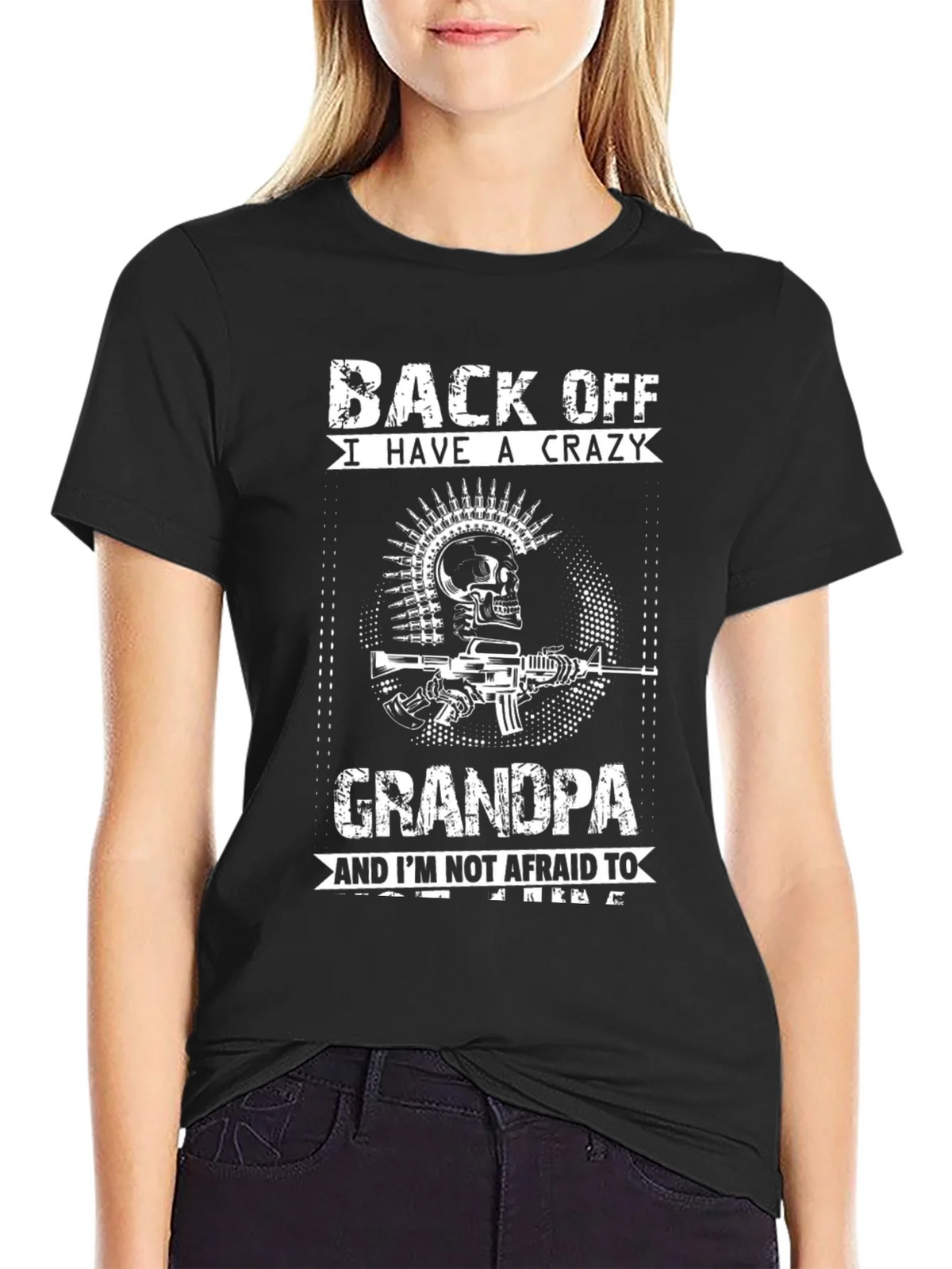 Crazy Grandpa T-Shirt - Black product image 2