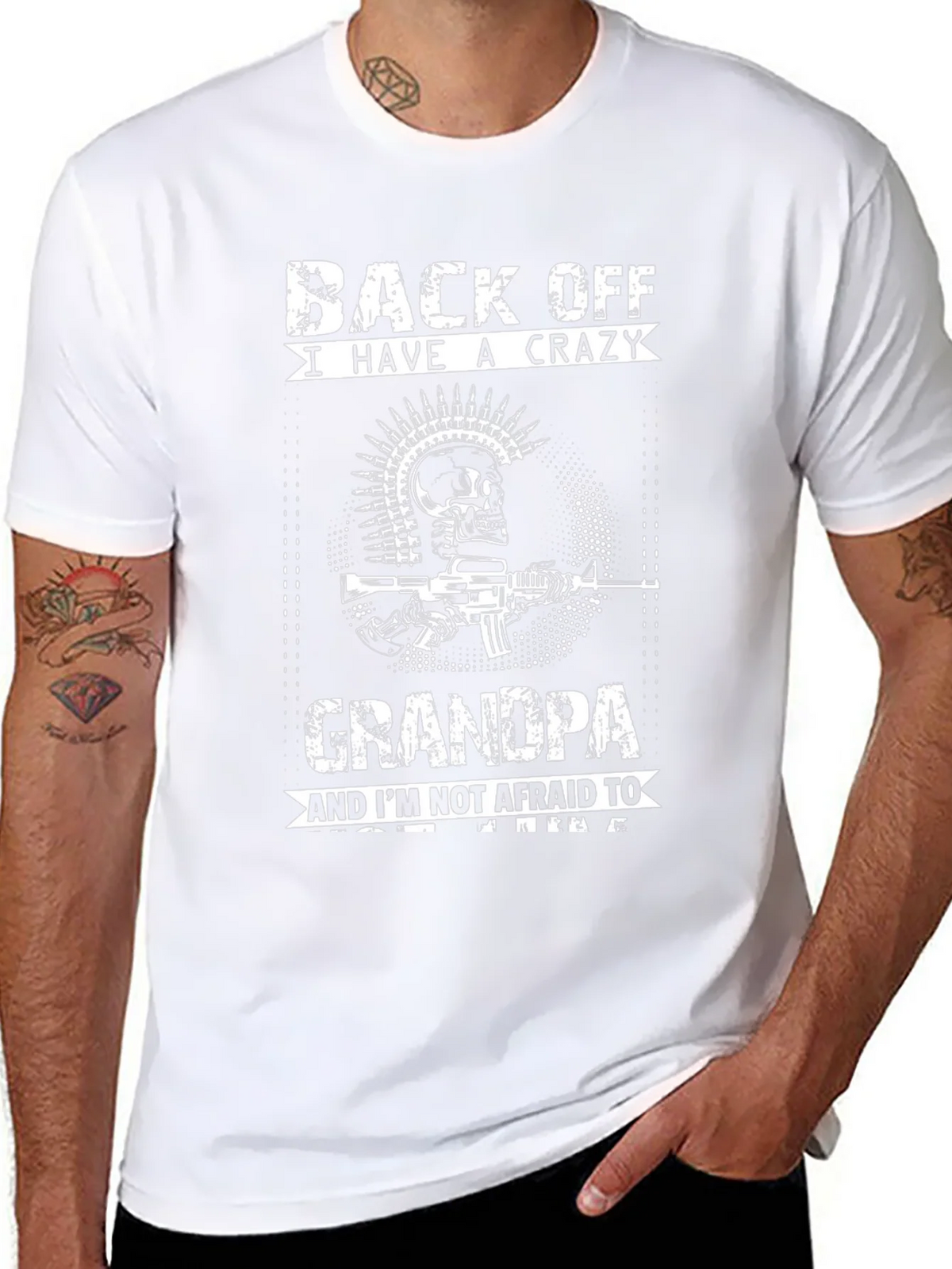 Crazy Grandpa T-Shirt - Black product image 5