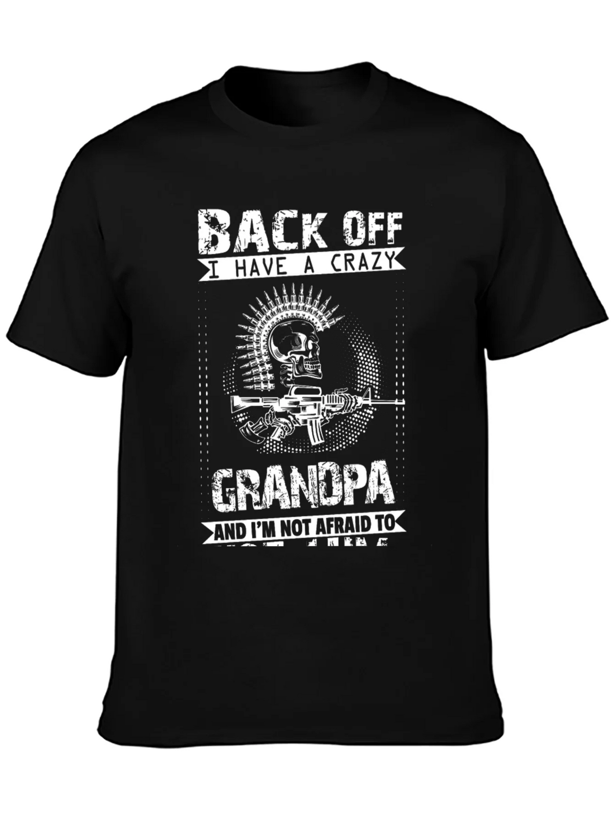 Crazy Grandpa T-Shirt - Black product image 3