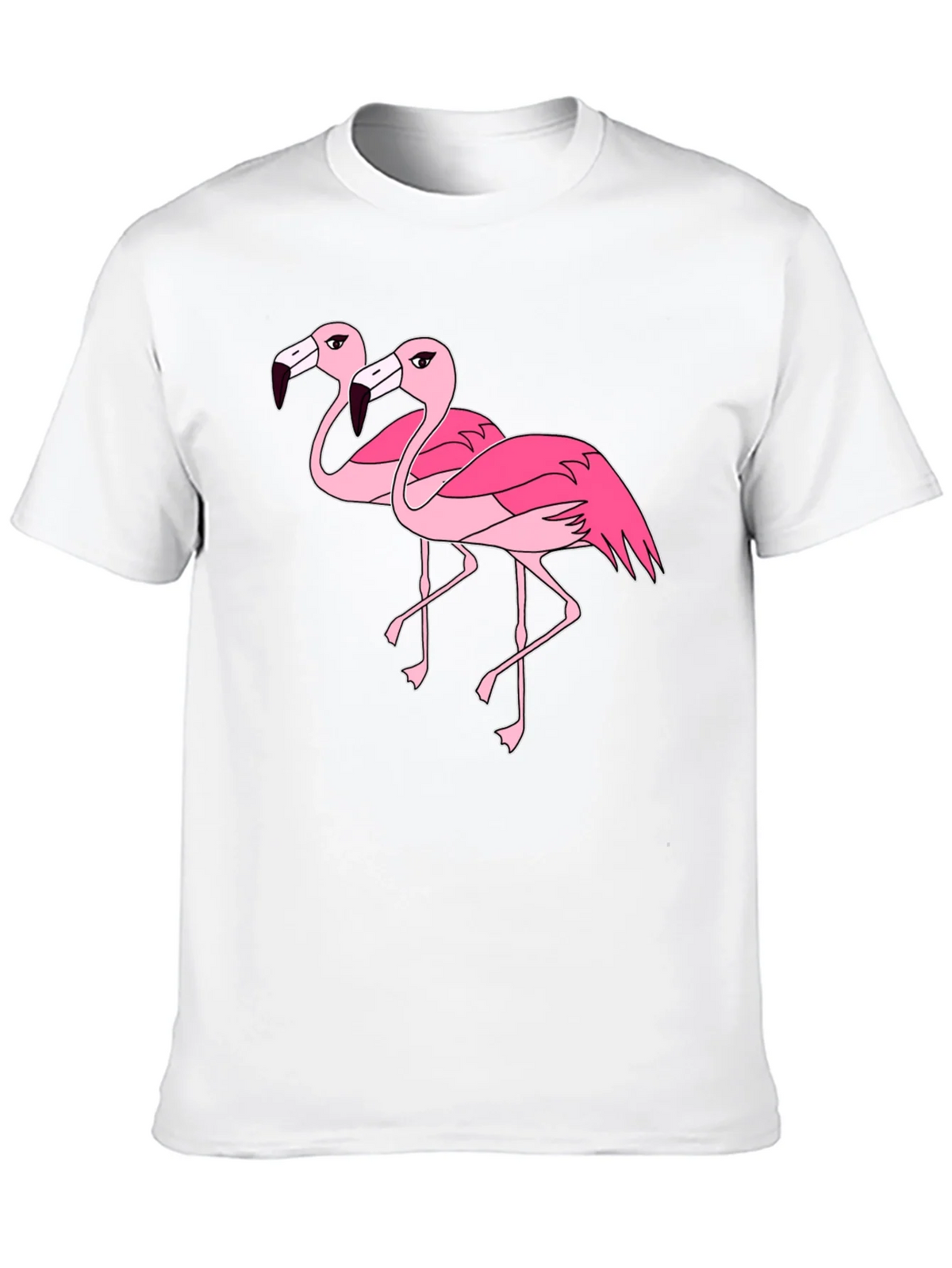 Flamingo Graphic Tee - Black Cotton Shirt product image 7