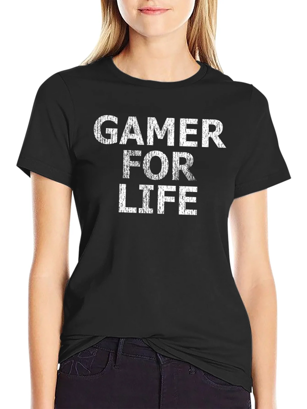 Gamer For Life Graphic Tee - Black Casual T-Shirt product image 2
