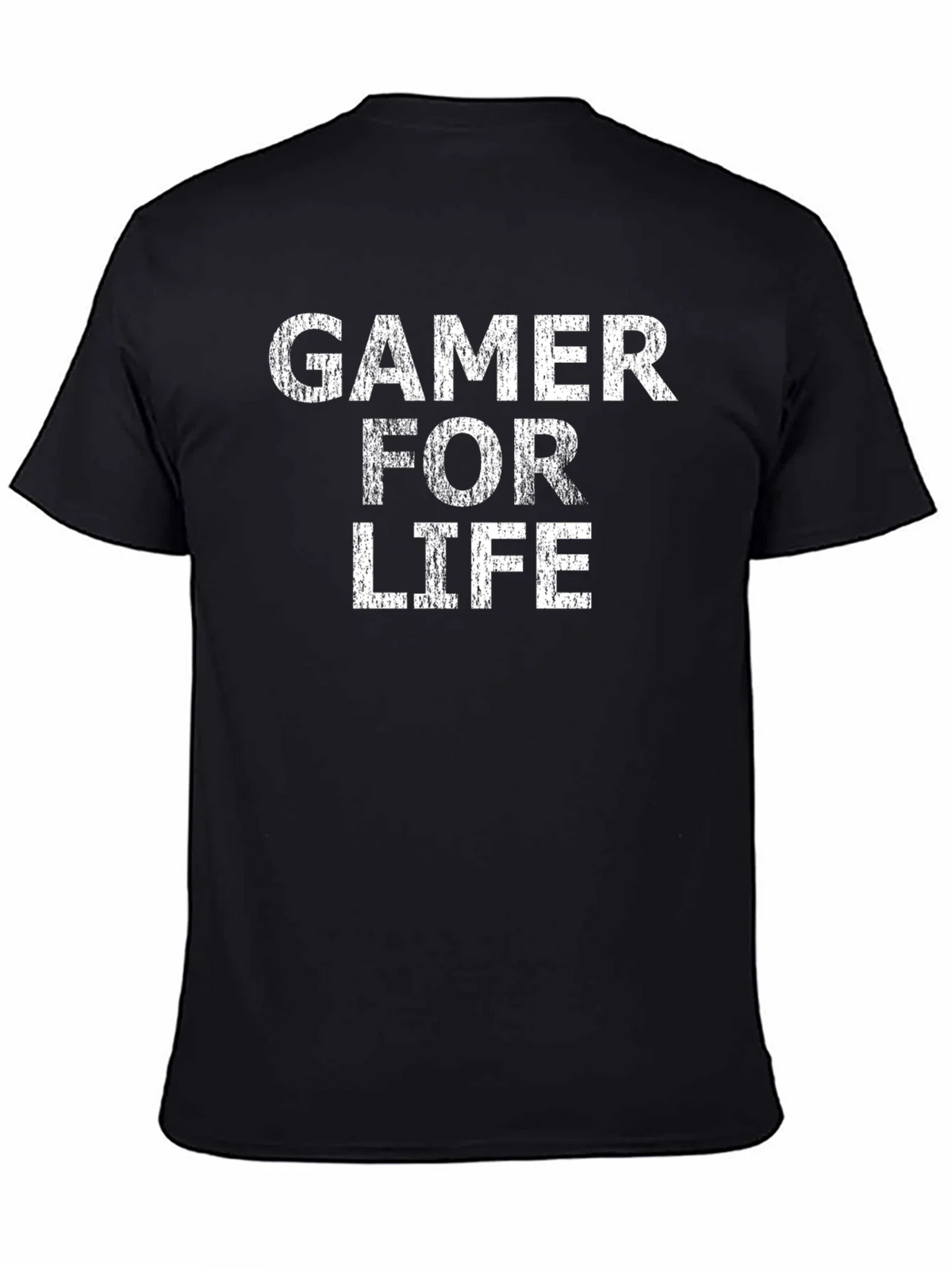 Gamer For Life Graphic Tee - Black Casual T-Shirt product image 4