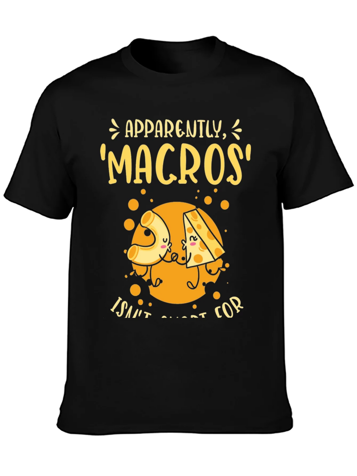 Funny Macros Pasta and Cheese Graphic T-Shirt product image 3
