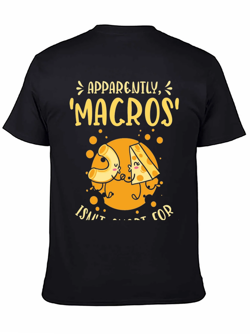 Funny Macros Pasta and Cheese Graphic T-Shirt product image 4