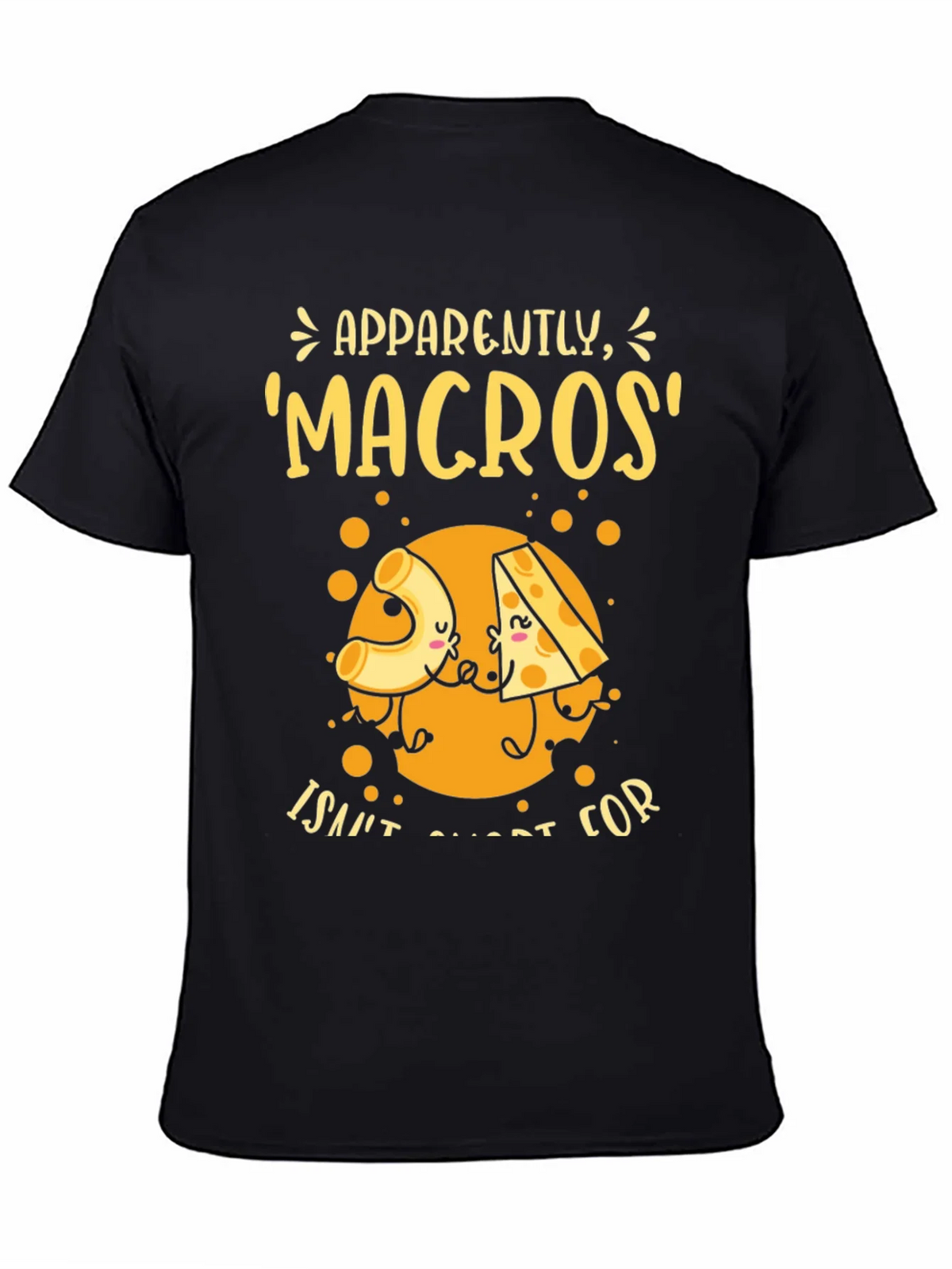 Funny Macros Pasta and Cheese Graphic T-Shirt product image 4