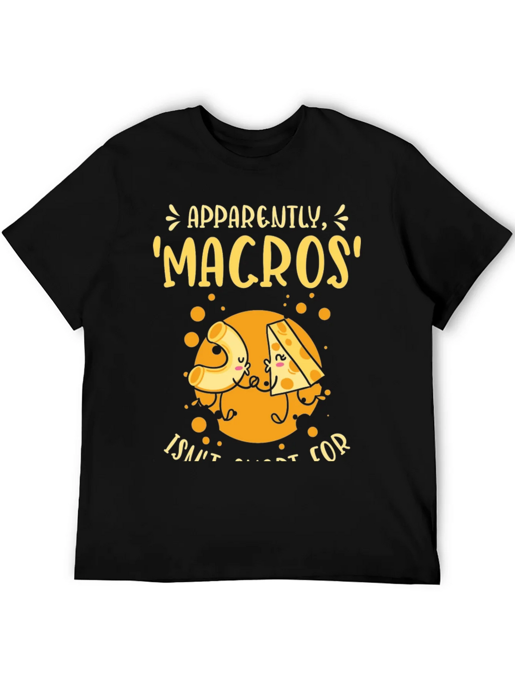 Funny Macros Pasta and Cheese Graphic T-Shirt product image 5