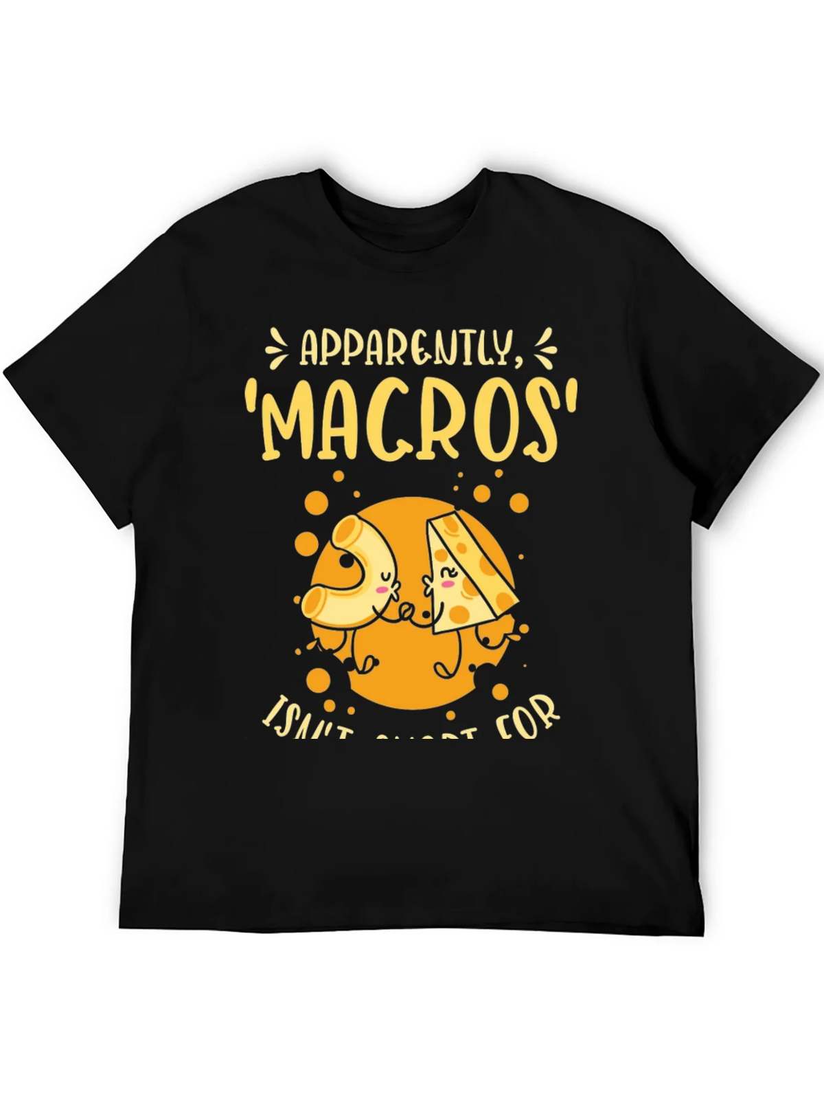 Funny Macros Pasta and Cheese Graphic T-Shirt product image 5