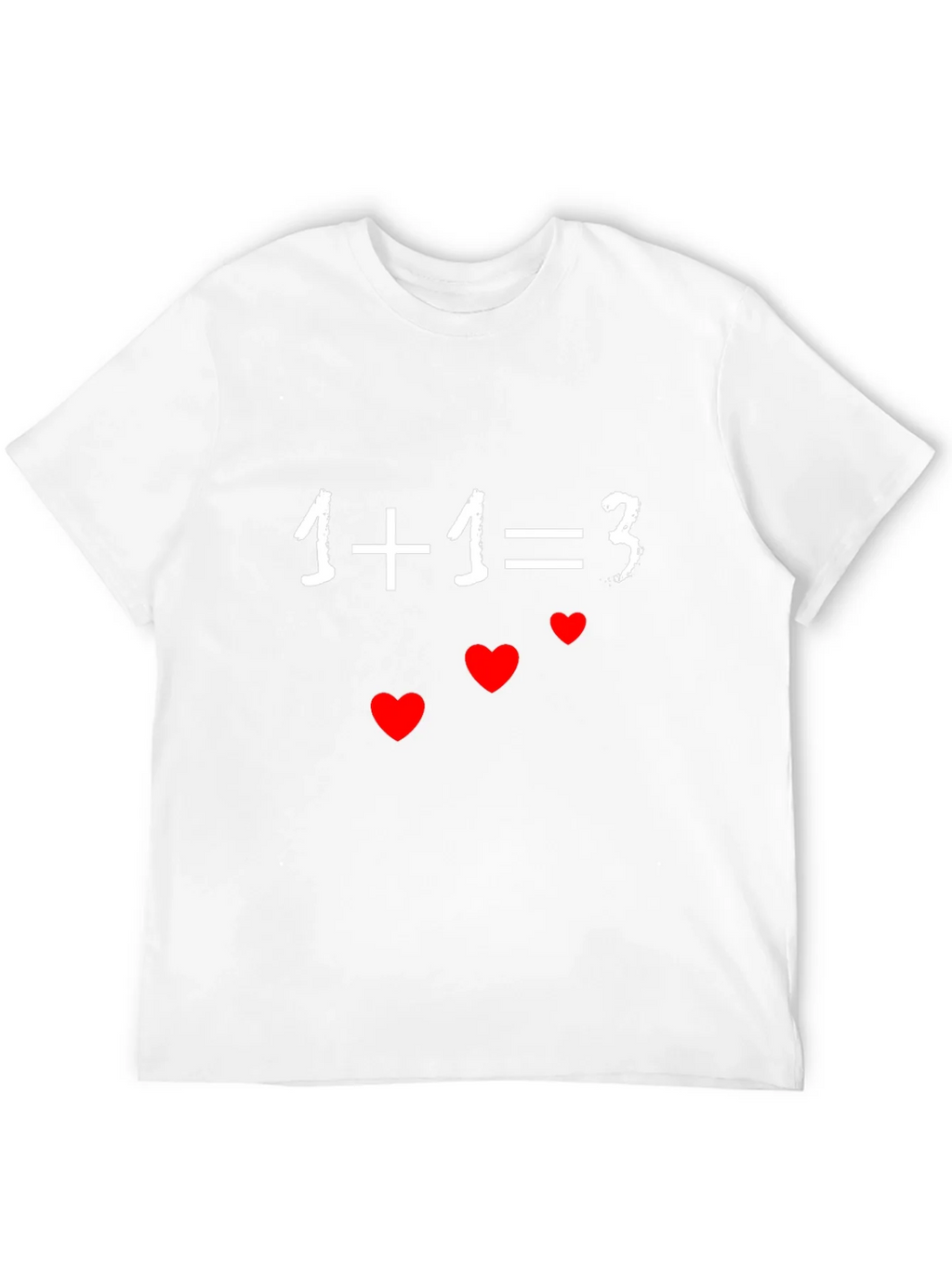 1+1=3 Cute Family Matching T-Shirt product image 2