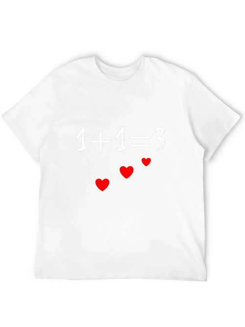 1+1=3 Cute Family Matching T-Shirt product image 2