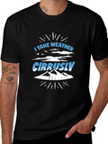 Weather Puns Black T-Shirt - Cirrusly product image 1