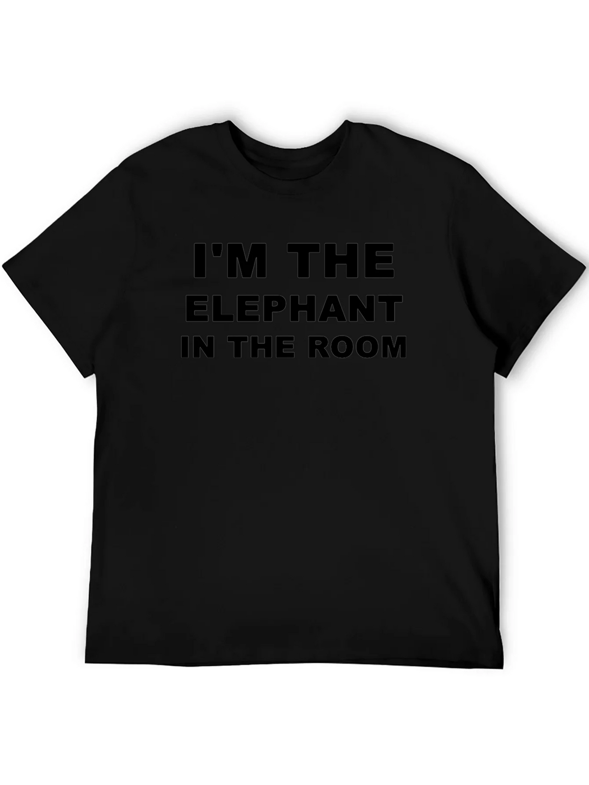 Elephant in the Room Mens Black T-Shirt product image 5