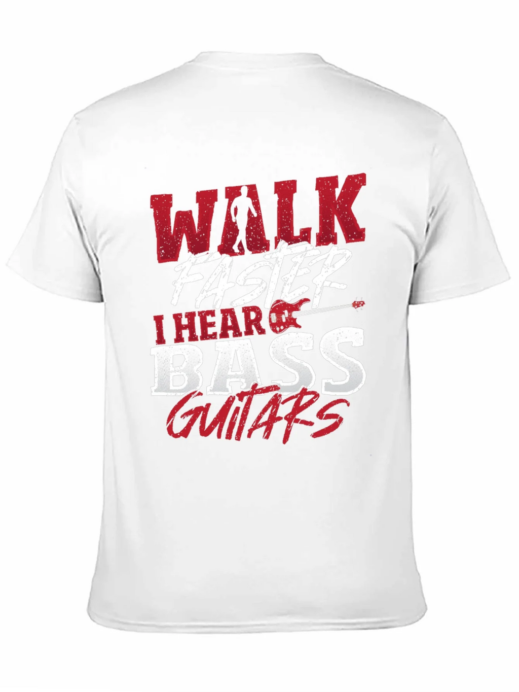 Walk Faster I Hear Bass Guitars Black T-Shirt product image 10