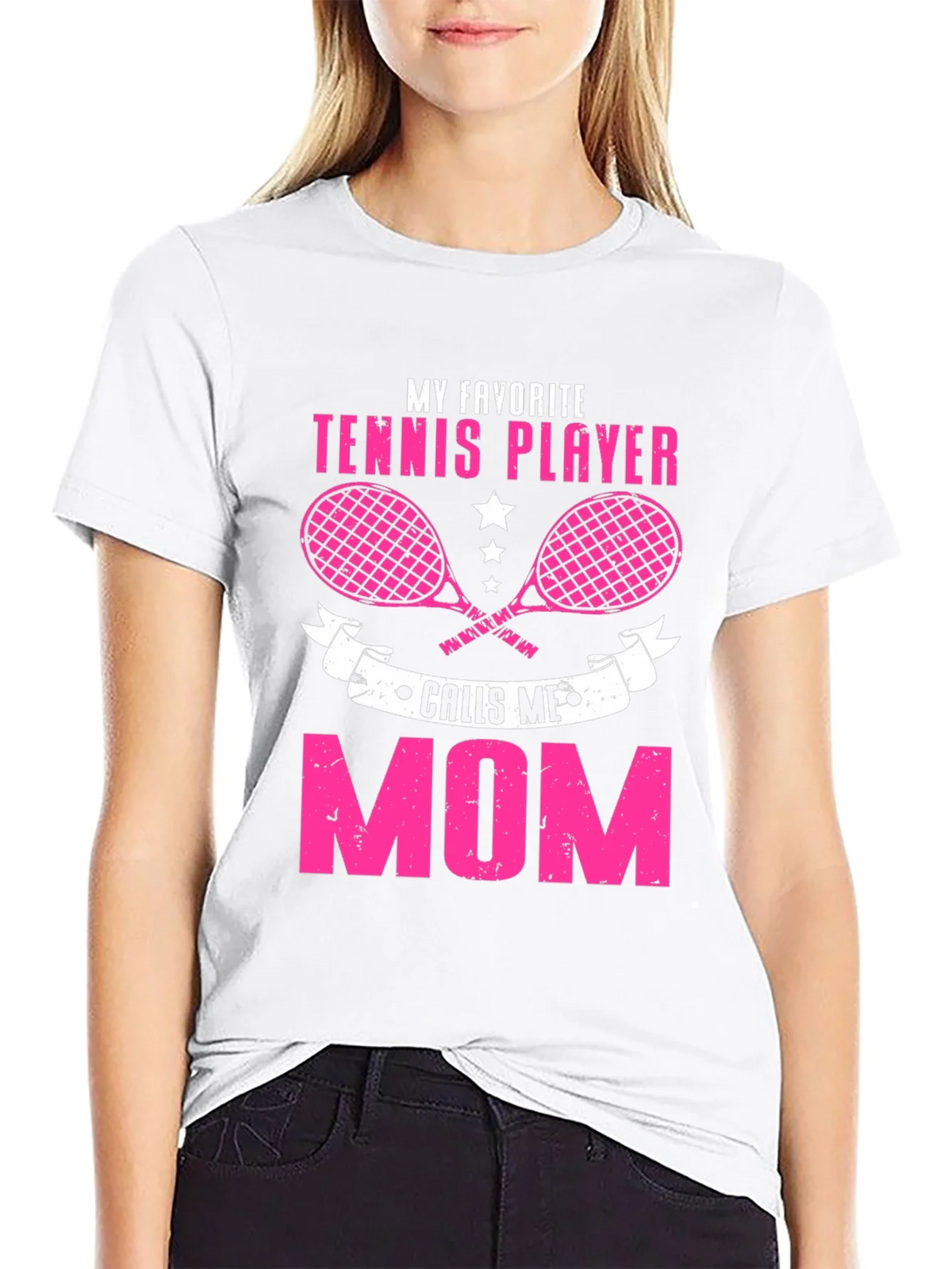 Tennis Mom T-Shirt - My Favorite Player product image 8