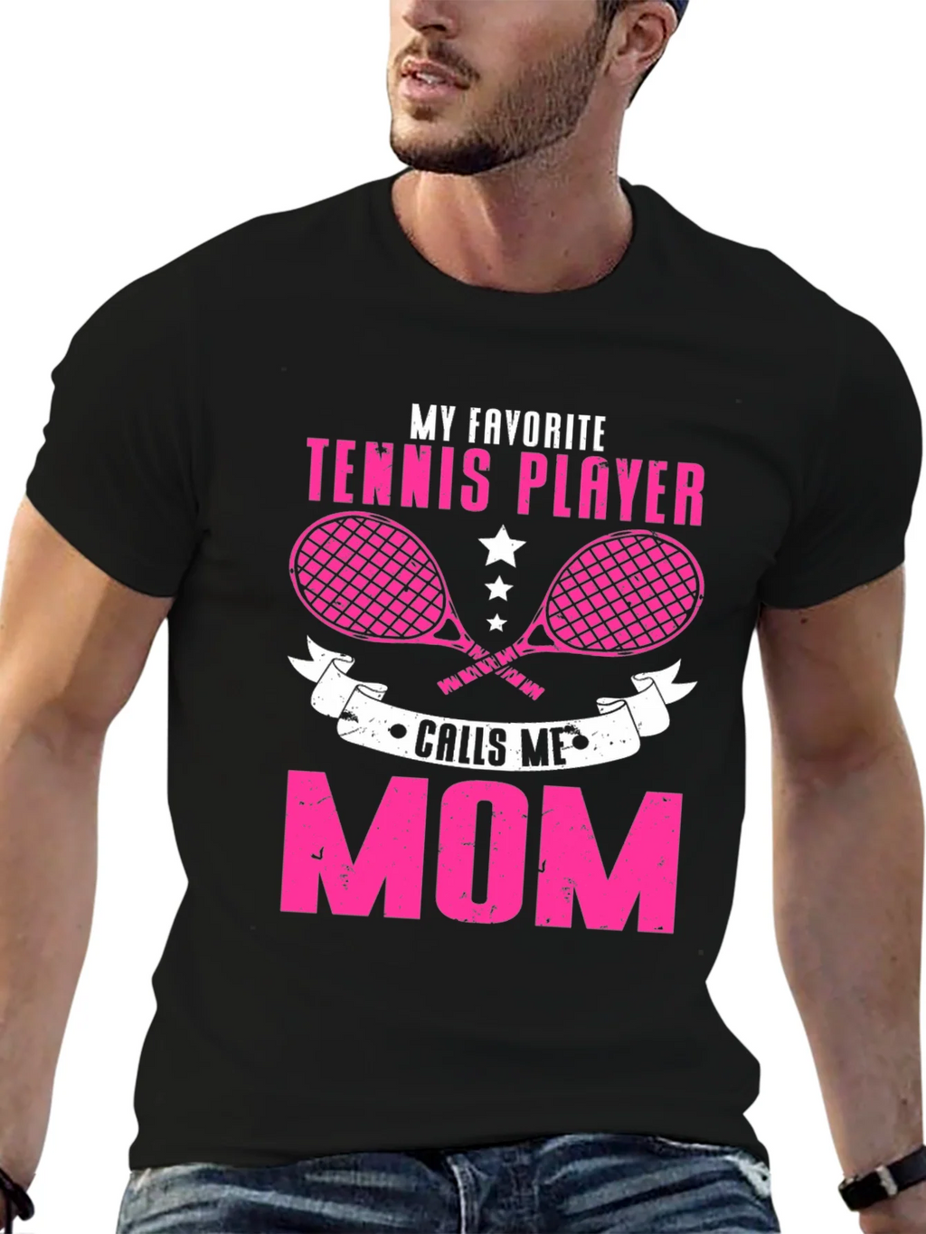 Tennis Mom T-Shirt - My Favorite Player product image 6