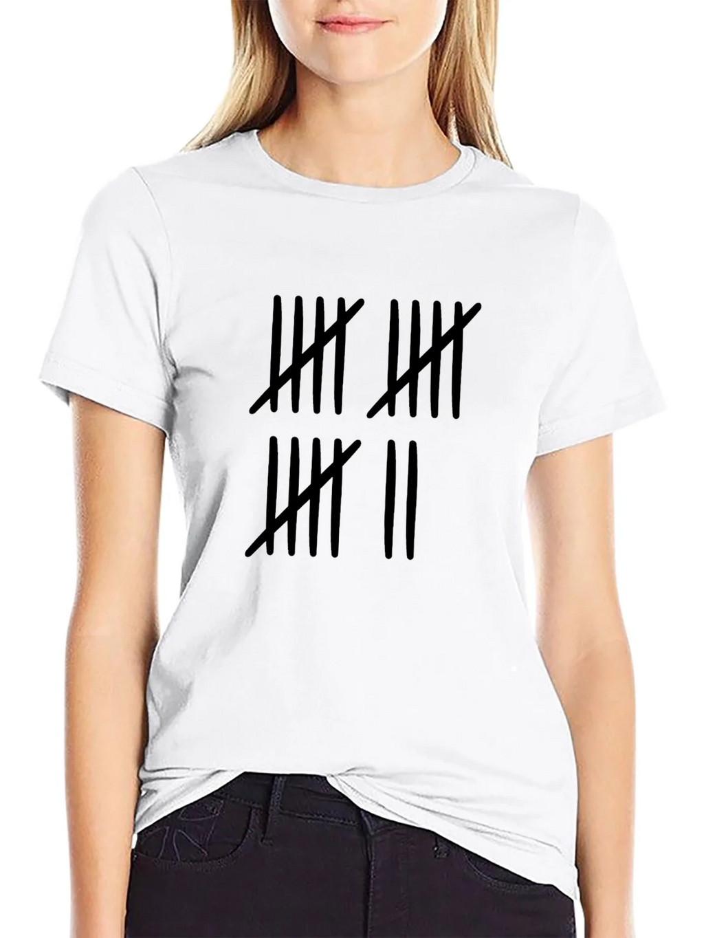 Tally Mark Tee - Count the Days Black Shirt product image 6