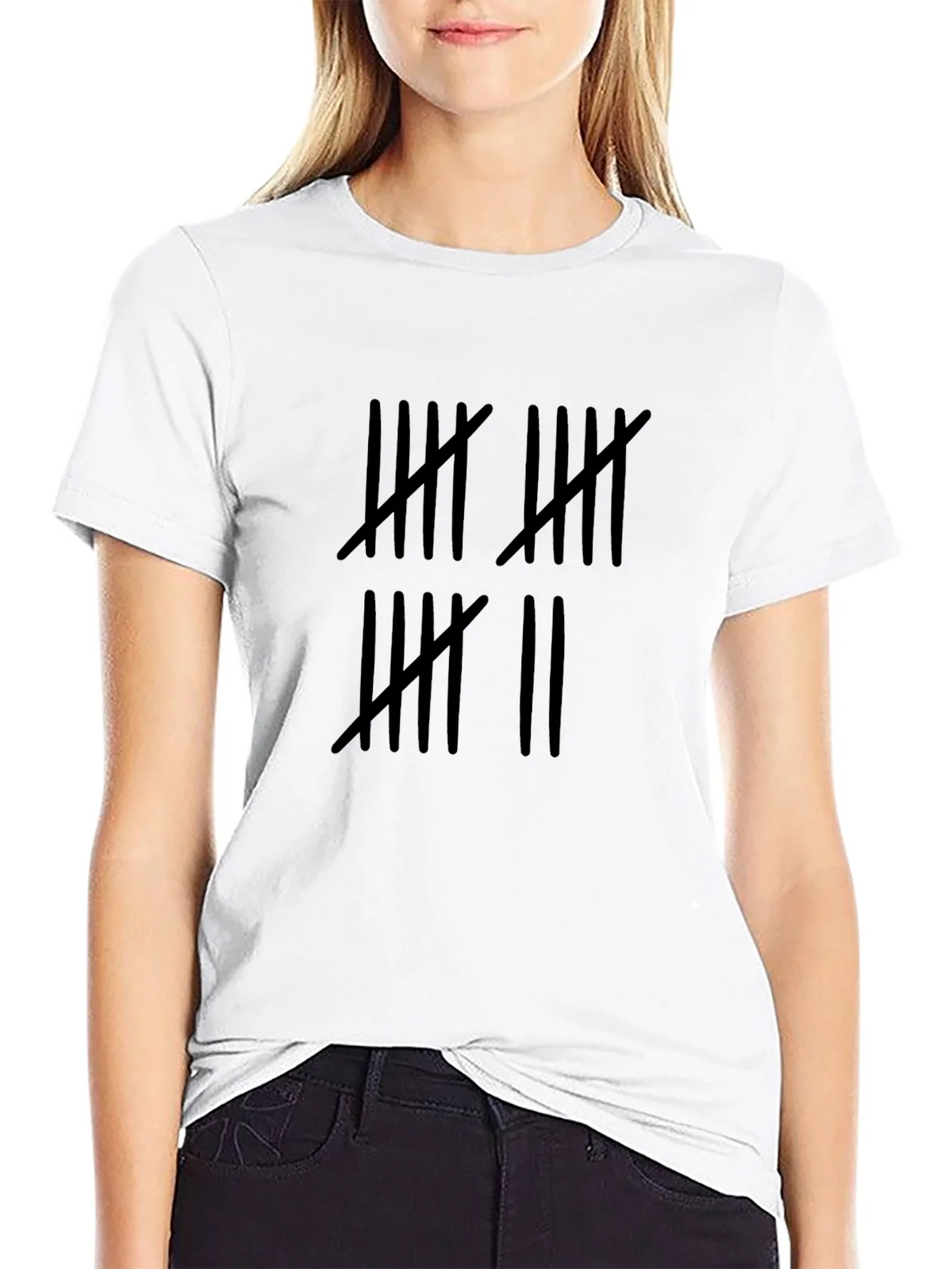 Tally Mark Tee - Count the Days Black Shirt product image 6