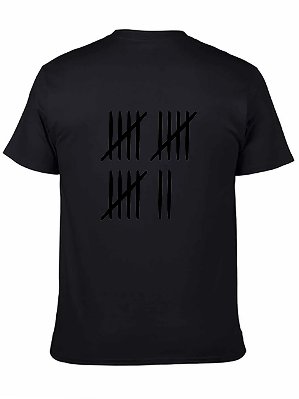 Tally Mark Tee - Count the Days Black Shirt product image 2