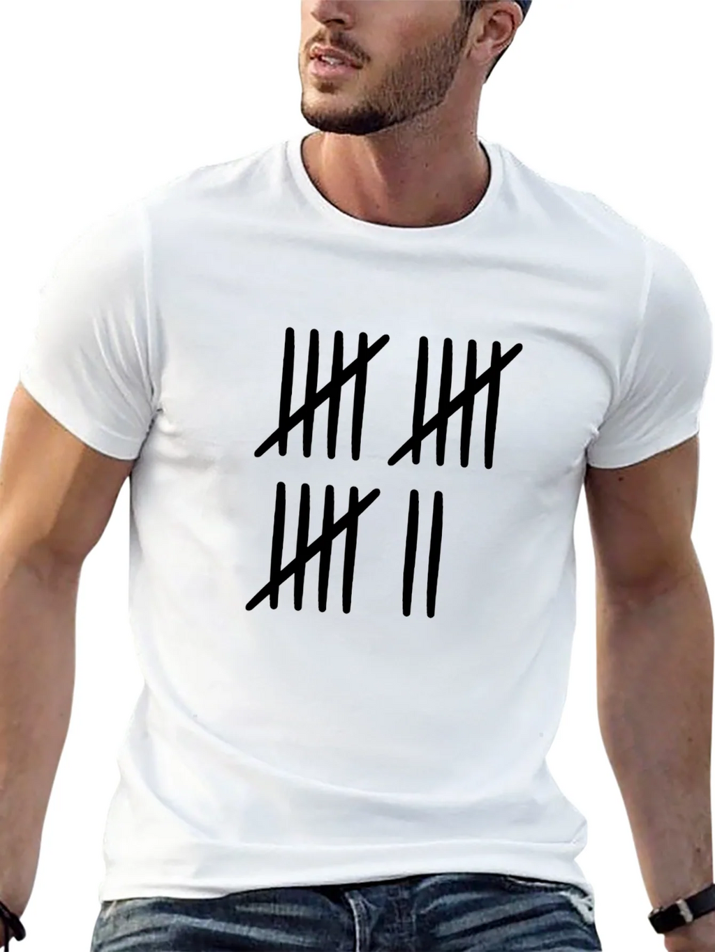 Tally Mark Tee - Count the Days Black Shirt product image 9