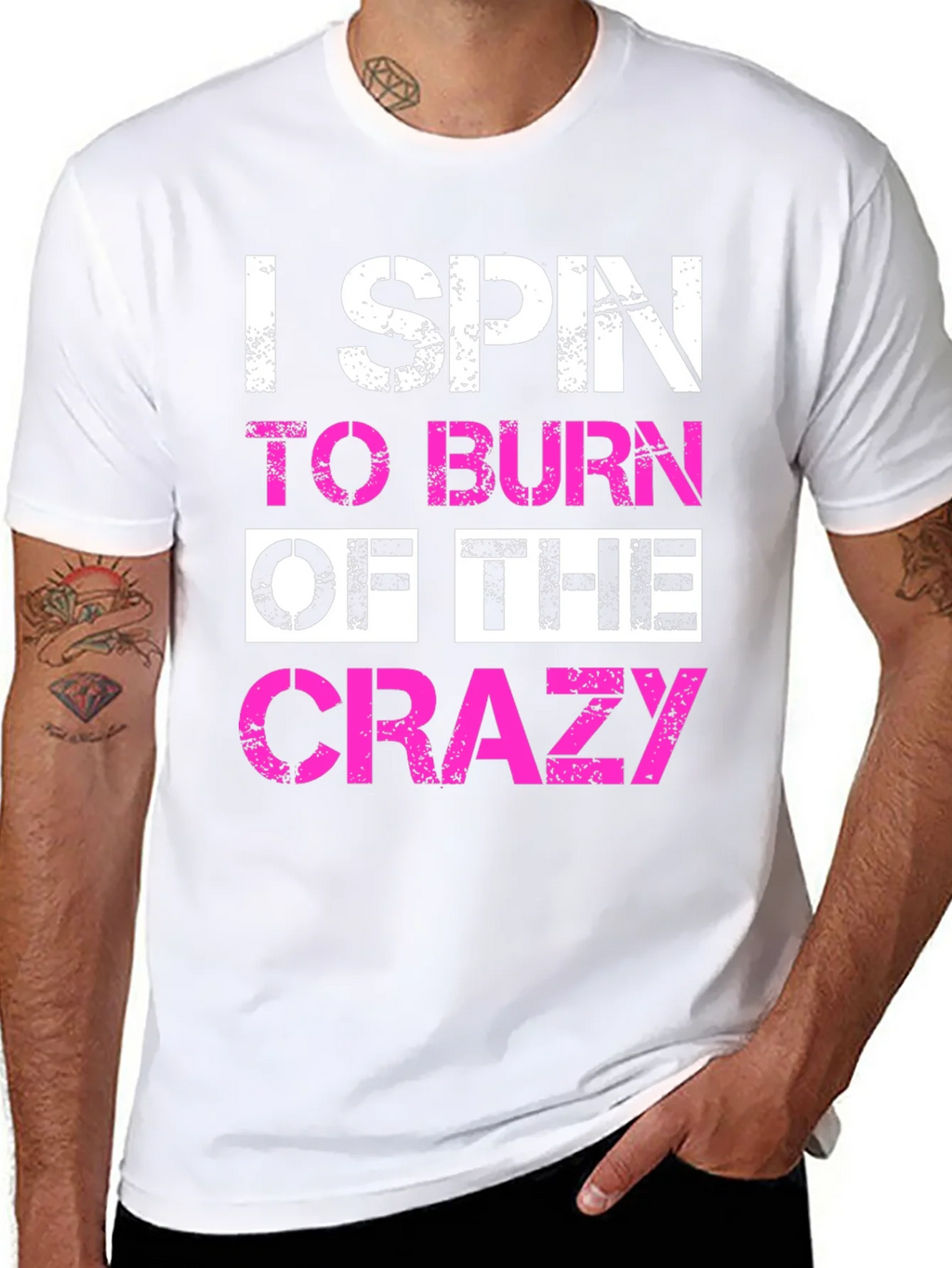 I Spin to Burn Off The Crazy T-Shirt product image 7