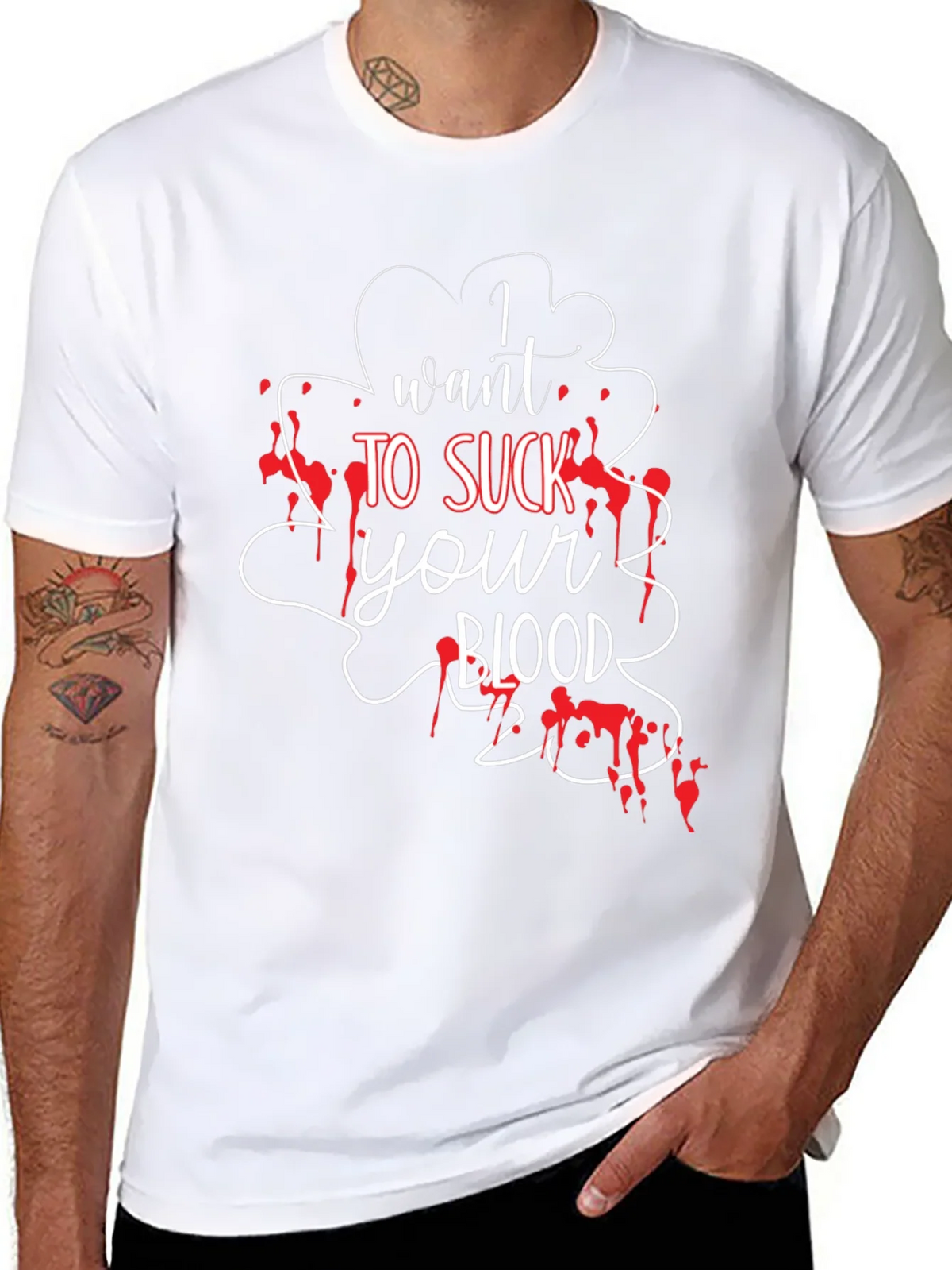 I Want To Suck Your Blood T-Shirt - Halloween Tee product image 7