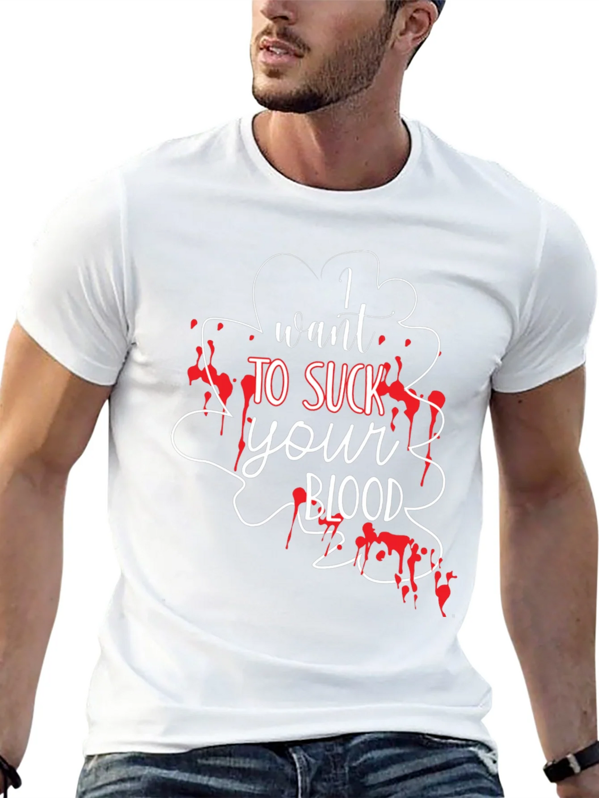 I Want To Suck Your Blood T-Shirt - Halloween Tee product image 12